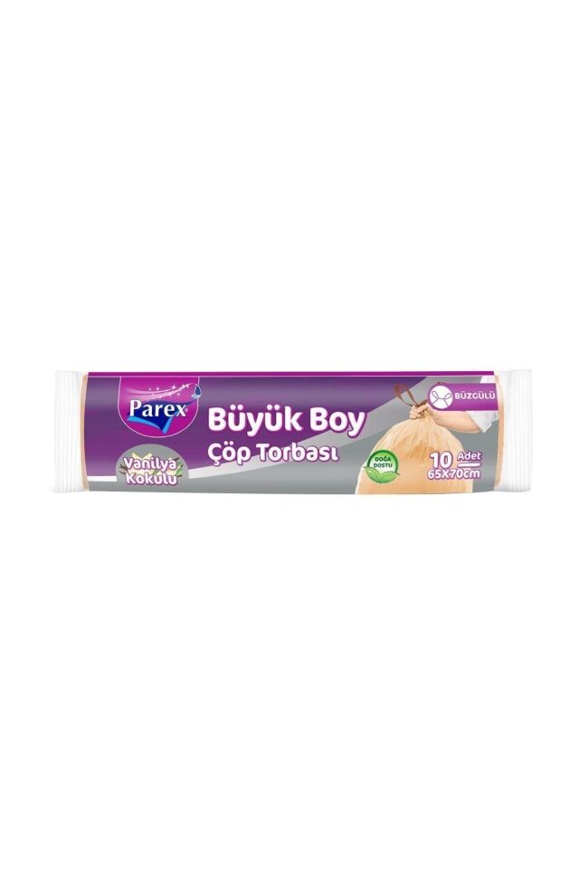 Çöp Torbası Vanilya Kokulu Büzgülü Büyük Boy