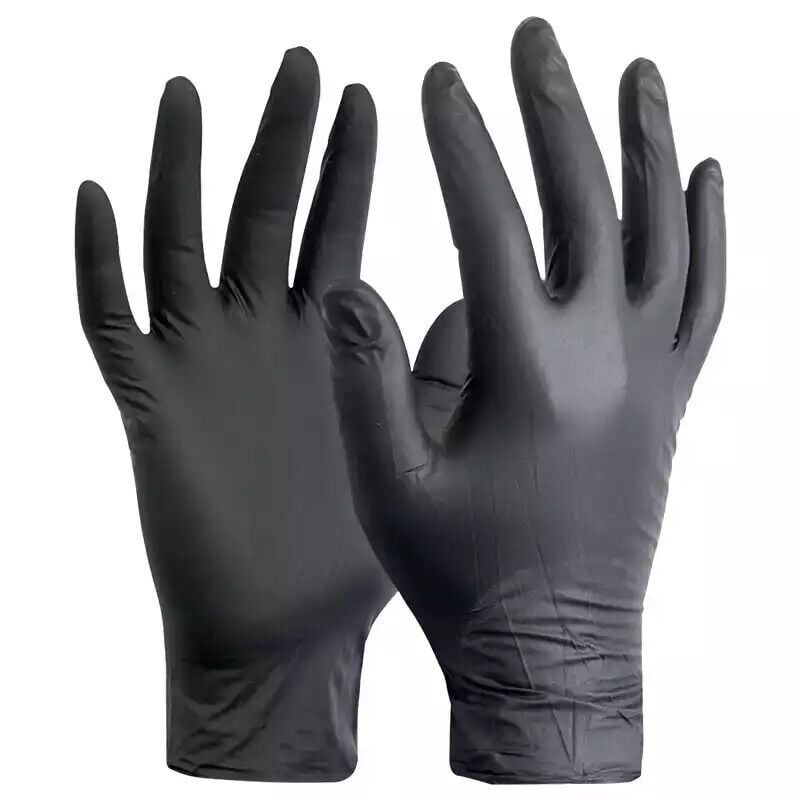 Siyah Nitril Eldiven  M Beden