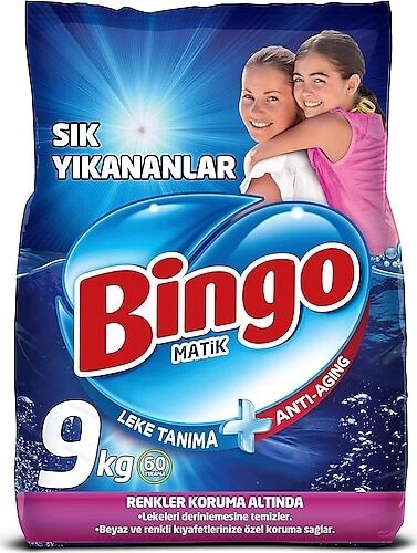 Toz Çamaşır Deterjanı Renkliler 9 KG