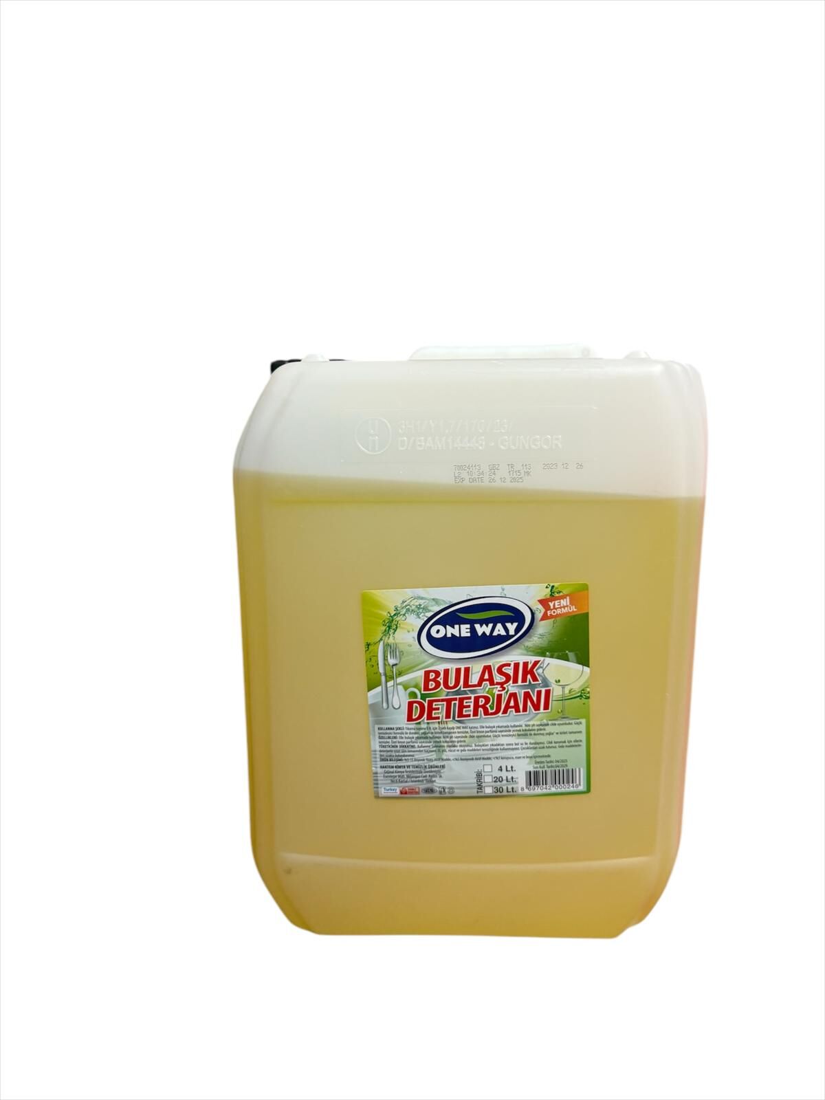 One Way Bulaşık Deterjanı 30 Litre