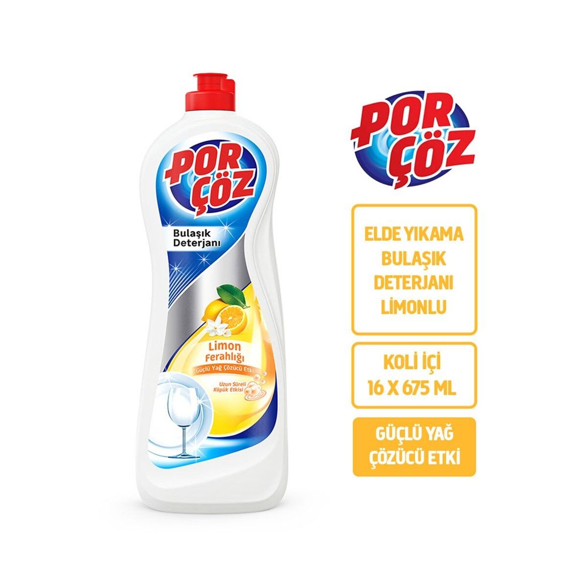 Elde Yıkama Bulaşık Deterjanı Limon Kokulu 675 ML