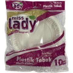 Plastik Tabak Orta Boy 10 Adet