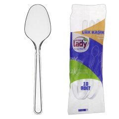 Lüks Plastik Kaşık 10 Adet