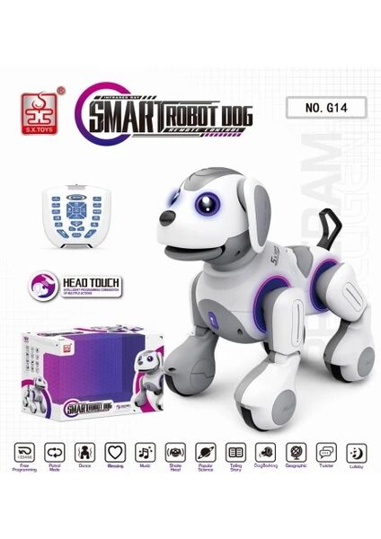 Uzaktan Kumandalı Full Fonksiyon Smart İnteraktif Akıllı Robot Köpek
