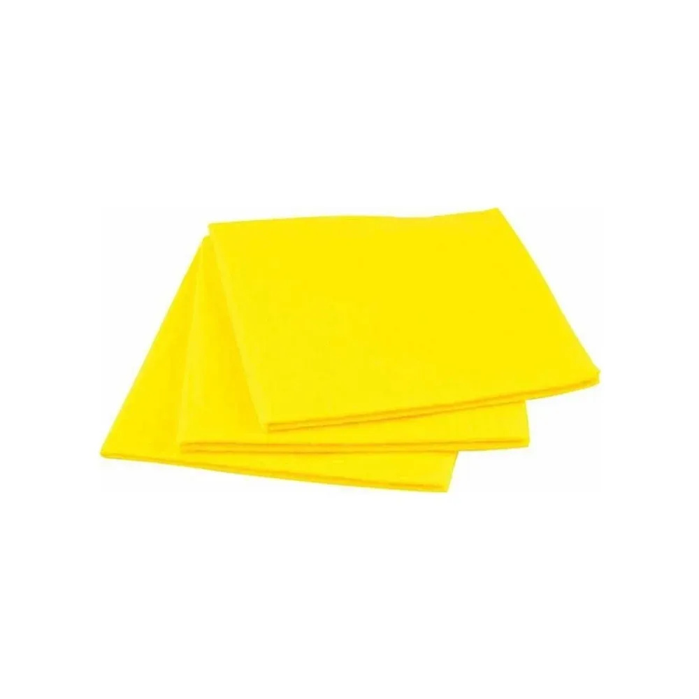 Sarı Temizlik Bezi 3'Lü 33x35 Cm 20Li Paket